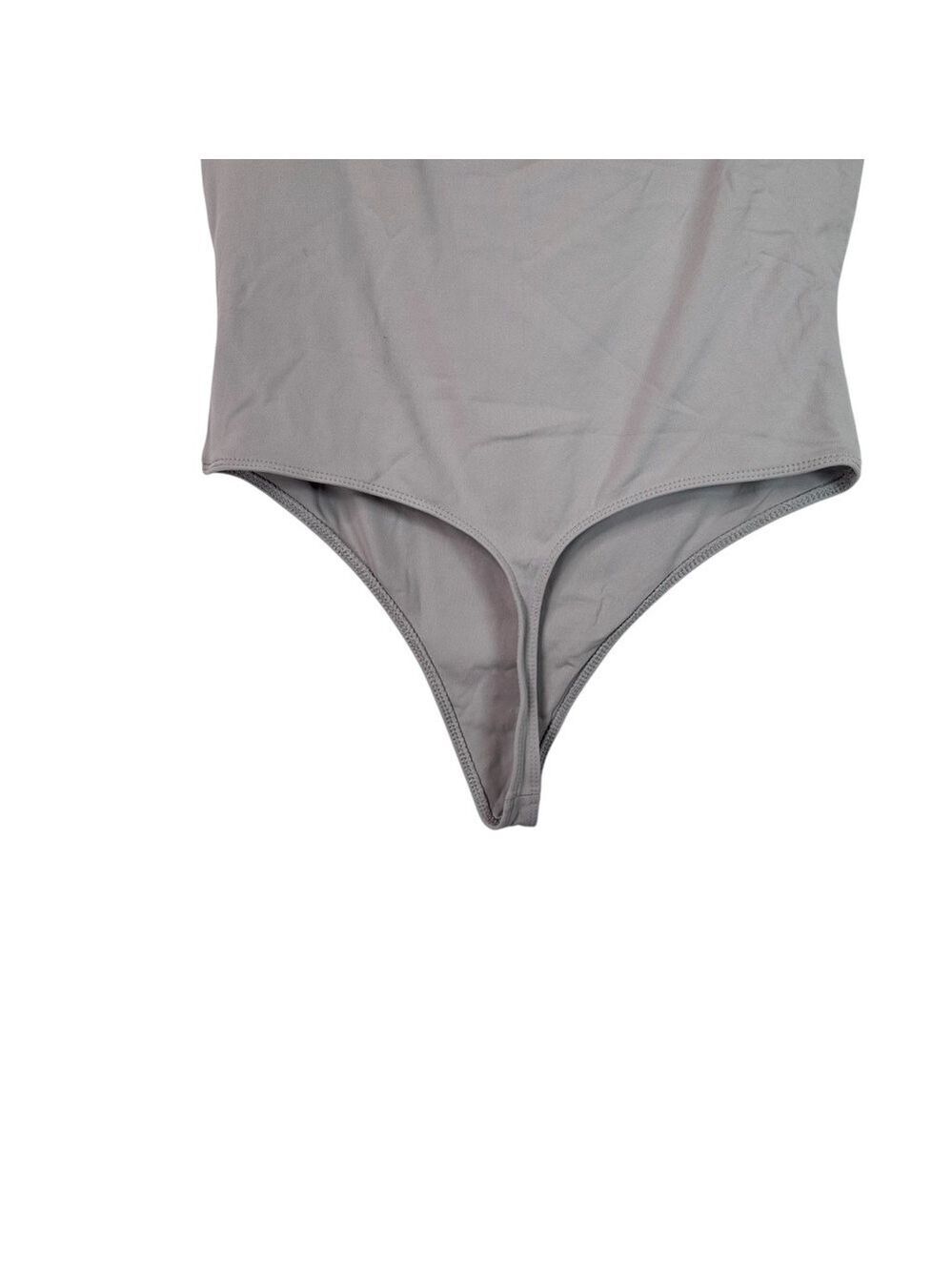 Aritzia Babaton Contour Deep Taupe Sleeveless Square Neck Bodysuit Size Large - Picture 6 of 12